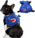 Dog Harness with Backpack, Adjustable Dog Backpack Harness for Small Medium Dogs, No-Pull Breathable Backpacks for Dogs to Wear, for Traveling, Hiking, Camping, Training, Blue XS