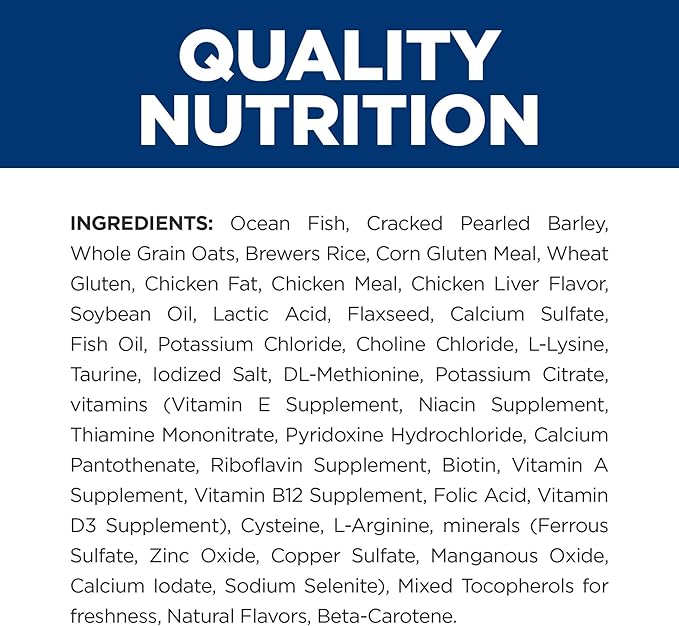 Hill's Prescription Diet c/d Multicare Urinary Care with Ocean Fish Dry Cat Food, Veterinary Diet, 4 lb. Bag (Packaging May Vary)