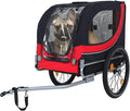 Large Dog Bike Trailer, All-Terrain Pet Carrier, Cargo Carrier, Durable Steel Frame for Travel, Cycling, Outdoor Adventures