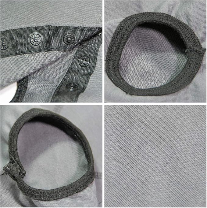 Dog’s Recovery Suit Post Surgery Shirt for Puppy, Wound Protective Clothes for Little Animals(Grey-XXS)