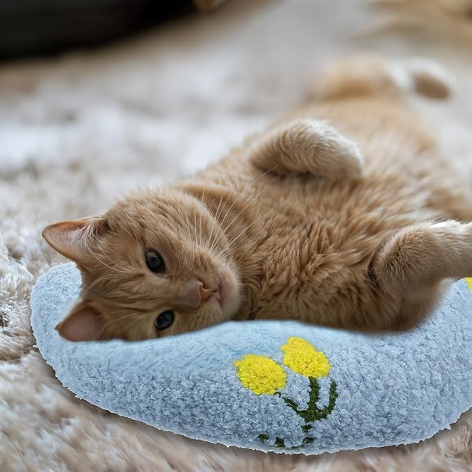Dog Pillow Dogs Calming Pillow Soft Neck Pillow Anxiety Relief Sleeping Toy Ultra Soft High Density Washable Gift for Better Small Cats Joint