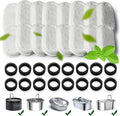 Cat Water Fountain Filters,Cat Fountain Replacement Filters for Stainless Steel 108oz/3.2L&67oz/2L Adjustable Water Flow Pet Water Fountain,Dog Water Fountain (16+16 Pack)