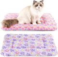 2 Pack Cat Blankets for Indoor Cats, Ultra Soft Reversible Mat, Fluffy Flannel Blanket for Small Dogs and Cats, Washable Pet Pad