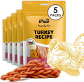 iPaw 5 Stock-Up Combo Turkey Dog Treats, All Natural Human Grade Dog Treat, Suitable for Training chew, US Sourced Raw Material, Hypoallergenic, Rawhide Alternative,Braided Stick (Sweet Potato)
