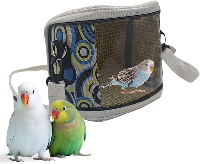 Bird Carrier Lovebirds Outdoor – Carrying Cage, Parakeet, Travel Macaw Budgies Vet, Visit Short Trips Walking Pet | Macaw Budgies Vet Visit Short Trips Walking Pet Parents Animal Lovers Trainers