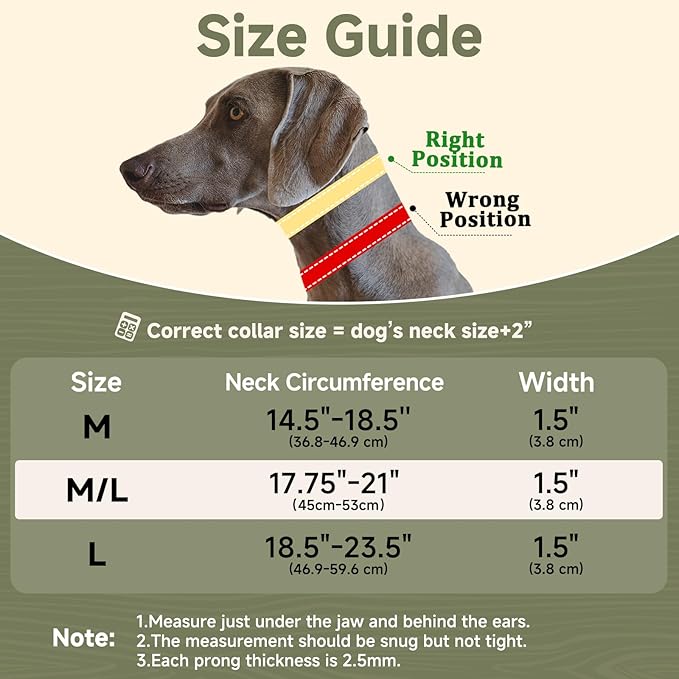 Mayerzon Martingale No Pull Collar for Medium Large Dogs German Shepherd Doberman Pitbull, Patented Anti Pull Correction Dog Collar for Walking Training, Reflective, Adjustable, Hidden(M/L, Black)