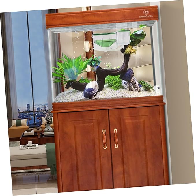Totority Small Fish Tank Breeding Box Aquarium Incubator Box Isolation Rooms Fish Eggs Breeding Tank for Betta Acrylic