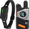 CanineJoy Dog Shock Collar and Automatic Bark Collar - 2-in-1 4200FT Dog Training Collar with Remote Control, Waterproof Electric Collar with 4 Training Modes, Security Lock, Rechargeable E-Collar