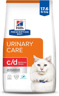 Hill's Prescription Diet c/d Multicare Stress Urinary Care Ocean Fish Flavor Dry Cat Food, Veterinary Diet, 17.6 lb. Bag
