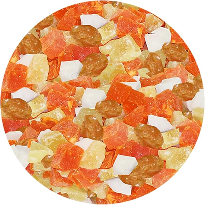 Fruit Medley Treat - Healthy Natural Dried Fruit Treat - Sugar Gliders, Squirrels, Chinchillas, Prairie Dogs, Opossums, Marmosets, Monkeys, Parrots, Birds, Rabbits, Guinea Pigs & Small Pets (3 lb.)