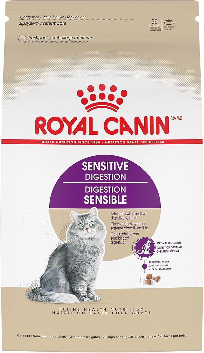 Royal Canin Feline Health Nutrition Sensitive Digestion Adult Dry Cat Food, 15 lb Bag