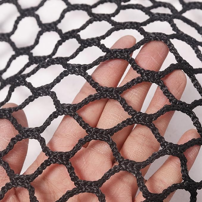 Safety Rope Net for Kids, Nylon Knotless Fence Net for Stairway Balcony Guard, Outdoor Terrace Decoration Pet Anti-Fall Rope Netting(Size:0.5Mx5M（1.64FTx16.40FT）,Color:Black)