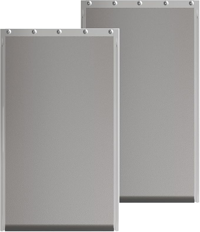 2PACK Large Dog Door Replacement Flaps with Screws - Pet Door Replacement Flap Compatible with Petsafe Freedom Doggie Doors Replacement Flaps PAC11-11039 10 1/8" X 16 7/8", Flexible, No Warped