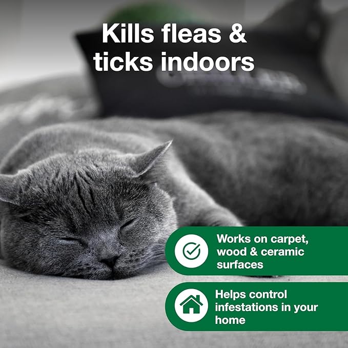 Bundle of Advantage Topical Cat Flea Treatment and Prevention for Large Cats Over 9 lbs. + Advantage Carpet & Upholstery Spot Spray 16 oz.