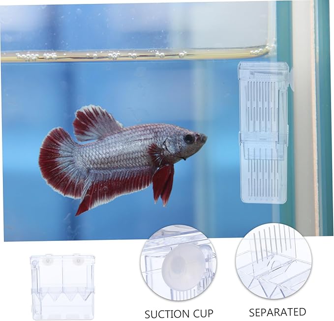 SUPVOX Breeding Tank Isolation Box for Fish Aquarium Incubator Cup Design to Improve Survival Rates for Fish Hatching and Breeding