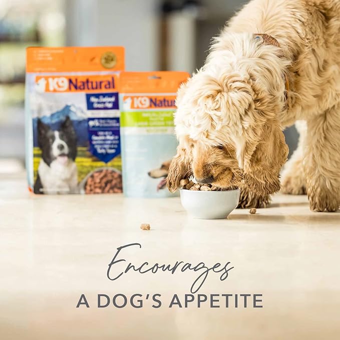 K9 Natural Freeze Dried Dog Food Topper with Verified Ingredients, Organ Meat Blend for Digestive Support, Human-Grade Freeze Dried Puppy Food & Dog Topping, Beef Green Tripe, 8.8oz