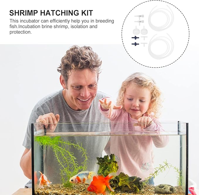 balacoo 2sets Shrimp Hatchery Kit for Soda Bottle Incubator Safe Artemia Hatching Tools Accessory Set for Fish Tank Breeding