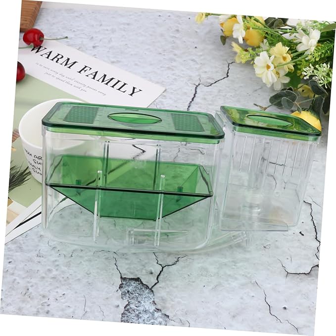 Generic Self-Guided Fish Breeding Tank Transparent Hatching Box for Aquarium Isolation Box for Newborn and Pregnant Fish Survival Rates and Protects from Predators