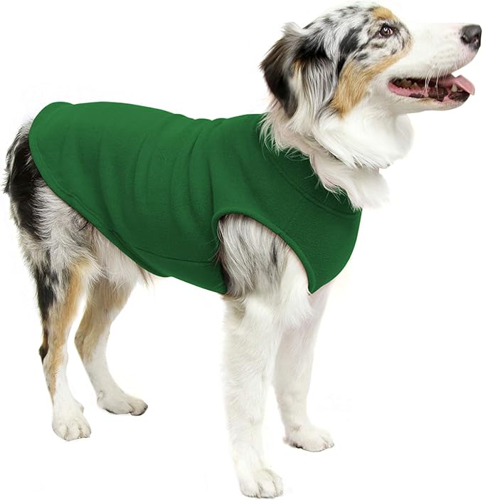 Gooby - Stretch Fleece Vest, Pullover Fleece Vest Jacket Sweater for Dogs, Forest Green, 5X-Large