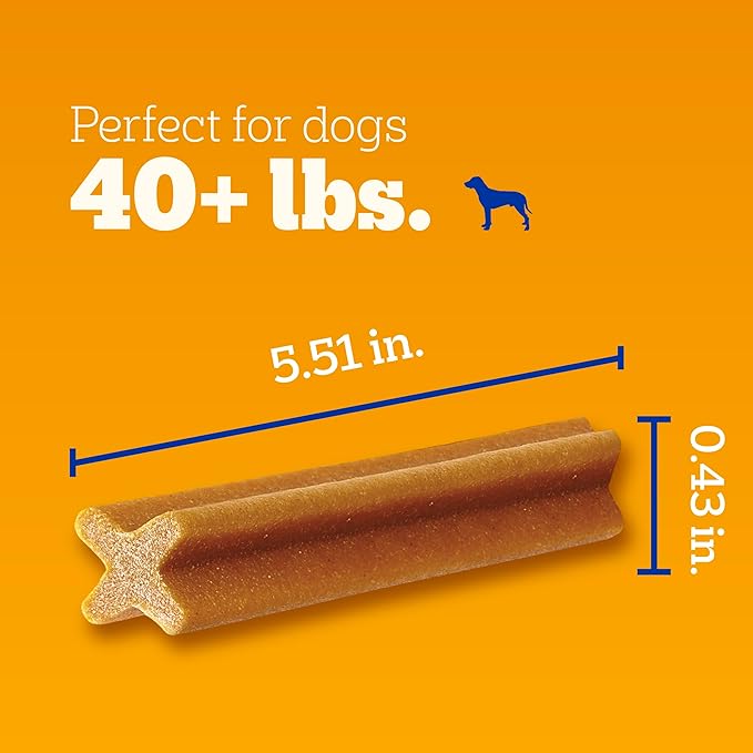 Pedigree Dentastix Large Dog Treats, Original Flavor with Real Chicken, 1.66 lb. Bag (32 Treats Total)