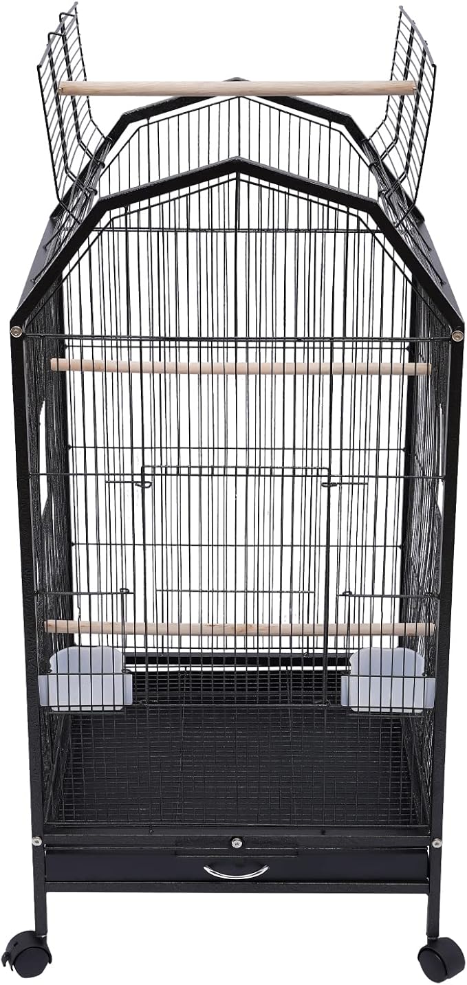 Birdcages,Heavy Duty Pet House,Large Bird Cage,Parrot Birdcage,Skylight Design,Anti-Escape Cage Door,for Cockatiel, Sun Conure, Green Cheek, Senegal, Meyer'S, Red-Bellied