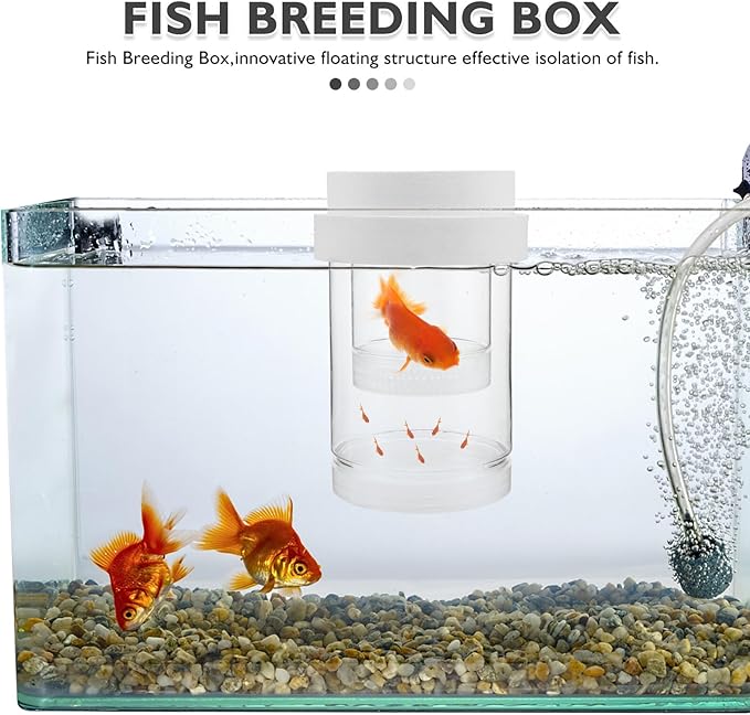 HEMOTON Fish Fry Incubation Box Floating Isolation Breeding Tank with Small Coarse Mesh and Medium Fine Mesh Set for Aquarium Guppy Betta Shrimp Hatchery Nursery