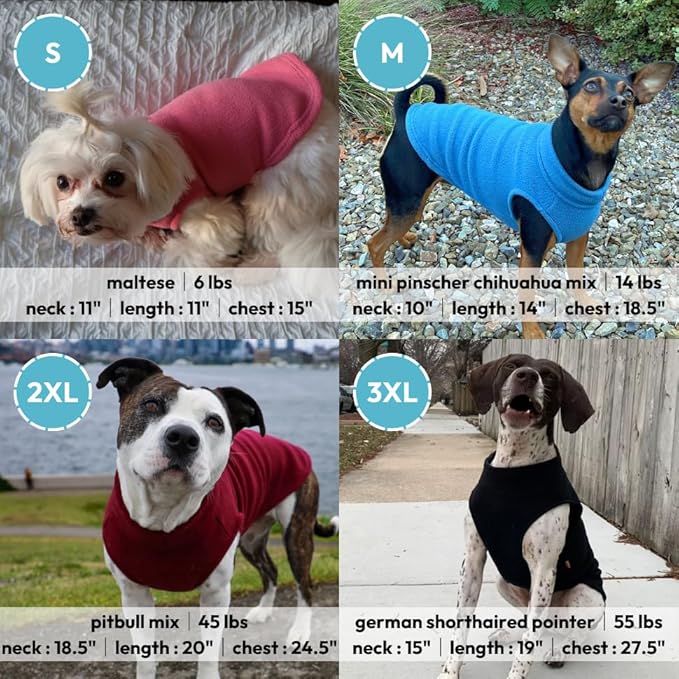 Gooby Stretch Fleece Vest Dog Sweater - Pumpkin, X-Small - Warm Pullover Super Stretchy Fleece Dog Jacket for Small to Large Dogs