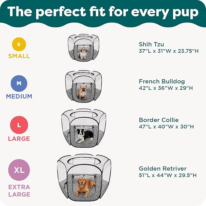 FurHaven Portable Pet Playpen for Dogs & Cats,Extra Large Indoor Kitten Playpen -Mesh Sides,Foldable Dog-Playpen for Small Dogs,Pop Up Travel Dog Pen,X-Large,Pet Crate with Mesh Sides,Gray,(Pack of 2)