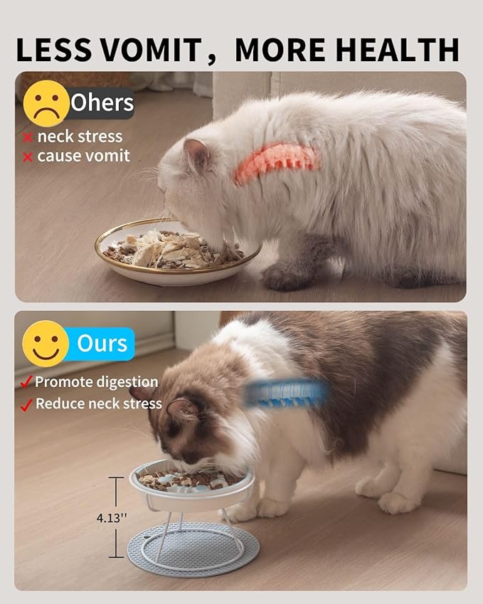 Ceramic Fish-Bone Slow Food Bowl for Cats and Dogs, Dishwasher Safe, Non-Toxic, Engaging Design, Prevents Obesity
