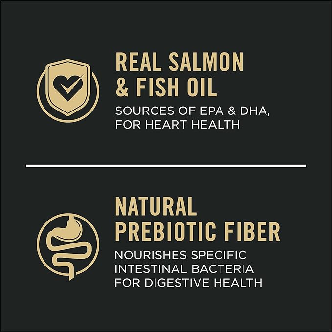Purina Pro Plan Sensitive Skin and Stomach Dog Food Dry, Adult Salmon & Rice Formula, Digestive Health - 16 lb. Bag