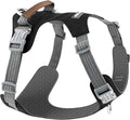 No Pull Dog Harness – Adjustable Reflective Nylon Vest for Small Medium Large Dogs, Escape Proof Training Harness with Leather Control Handle, Lightweight Aluminum Hardware (Black, S)