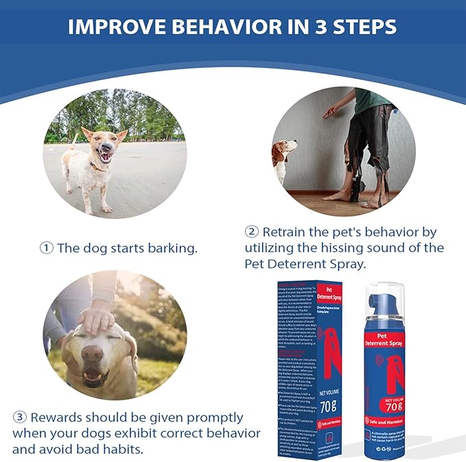 Corrector Spray Dog Trainer, 75ml Pet Instructor Spray for Dog, Humane Effective Help Dog Stop Unnecessary Behaviour: Stop Barking, Dog Fights & Attacks (2 Pack)