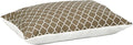 MidWest Homes for Pets Quiet Time Teflon Brown Pillow Dog Bed 48x36, 36 x 48, Large Dog Breed, Brown Geometric Pattern
