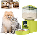 Plike Automatic Pet Feeder with Camera & App Control - Dual-Band WiFi (2.4G & 5G), 2-Way Audio, Night Vision, Anti-Clog Design, 4L Food Dispenser with Stainless Steel Bowl for Cats and Dogs