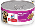 Hill's Science Diet Adult 1-6 Small & Mini Wet Dog Food, Beef & Barley, 5.8 oz. Cans, 24-Pack
