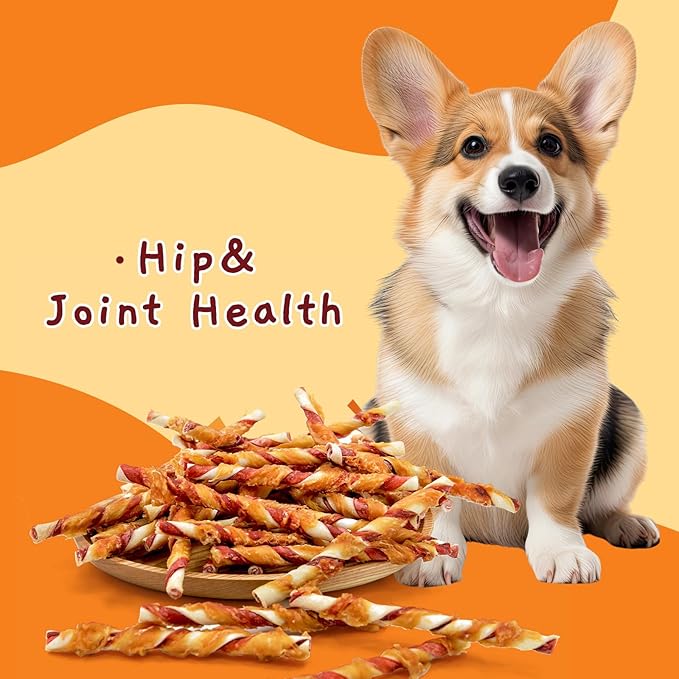 Jungle Calling Dog Treats, Chicken Wrapped Rawhide Chew Sticks - High Protein, Low Fat Dental Chews for Teeth Cleaning & Training Rewards, 10.6oz (Pack of 2)