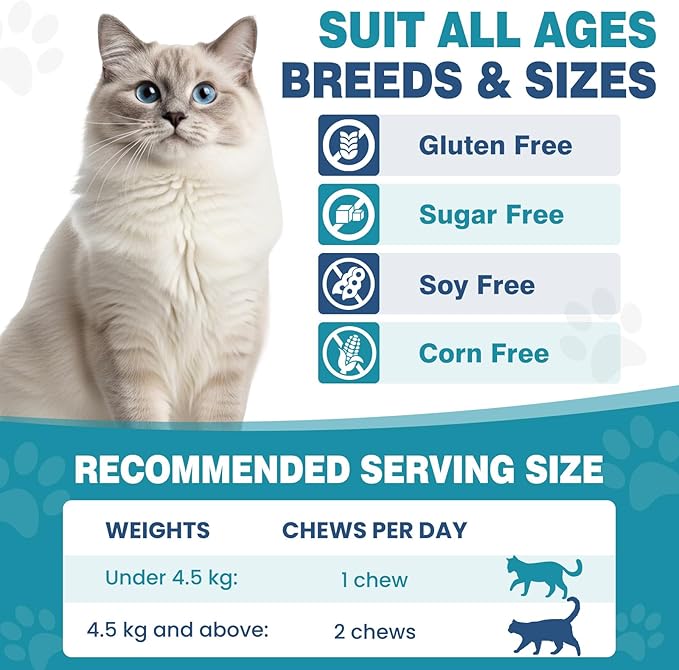 Chewable Flea Treatment for Cats Flea and Tick Prevention for Cats Chewables Fleas Chewables for Cat of All Breeds and Ages 400 Chewable Tablets