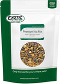 Exotic Nutrition Premium Nut Mix - Unroasted, Unsalted Walnuts, Hazelnuts, Almonds - Food & Treat for Squirrels, Parrots & Other Small Pets (3.5 lb.)