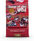 Taste of the Wild Southwest Canyon Grain-Free Recipe with Wild Boar Dry Dog Food, Made with Protein from Real Meat, and Guaranteed Nutrients Like Probiotics, Vitamins and Antioxidants 14lb