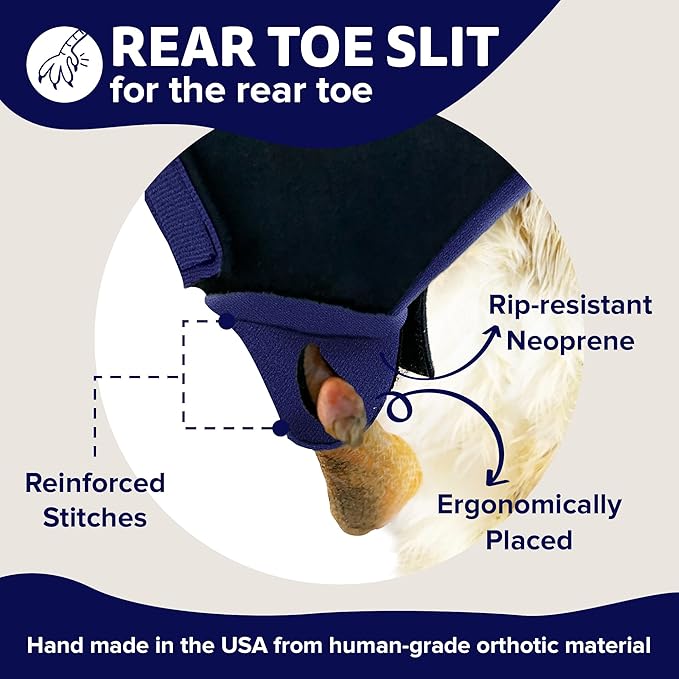 Duck Shoes for Injured Feet – Protective Neoprene Footwear for Ducks, Protective Shoes for Birds with Injured feet, Bumblefoot Relief - Large, 4.5” Max. Inside Width - Navy