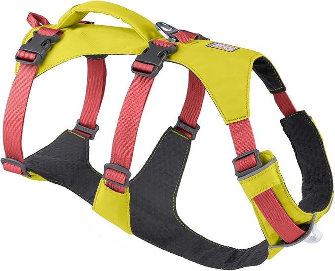 Ruffwear, Flagline Dog Harness, Lightweight and Reflective, No Pull Dog Lift Harness for Hiking, Running and Everyday Use, Lichen Green, X-Small