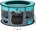 Playpen for Dogs, 44"*44"*24" Large Foldable Pet Play Pens Indoor Outdoor Exercise Pen with Carrying Case Food Bowl for Cat Puppy Rabbit Grey