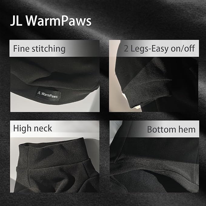 Fleece Sphynx Cat Clothes Soft Hairless Cat Clothes Pullover Cat Sweater for Chihuahua All Season Light and Warm Kitten Cloth for Cats Only Puppy Clothes Small Dog Sweater (Black, Large)