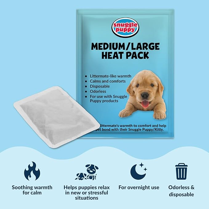 Snuggle Puppy Heartbeat Puppy Toy for Large Breeds, Breed Buddies Collection-Rottweiler, Plush Dog Toy with Real-Feel Pulse and Heat Pack for Crate Time, First Nights, and Rest