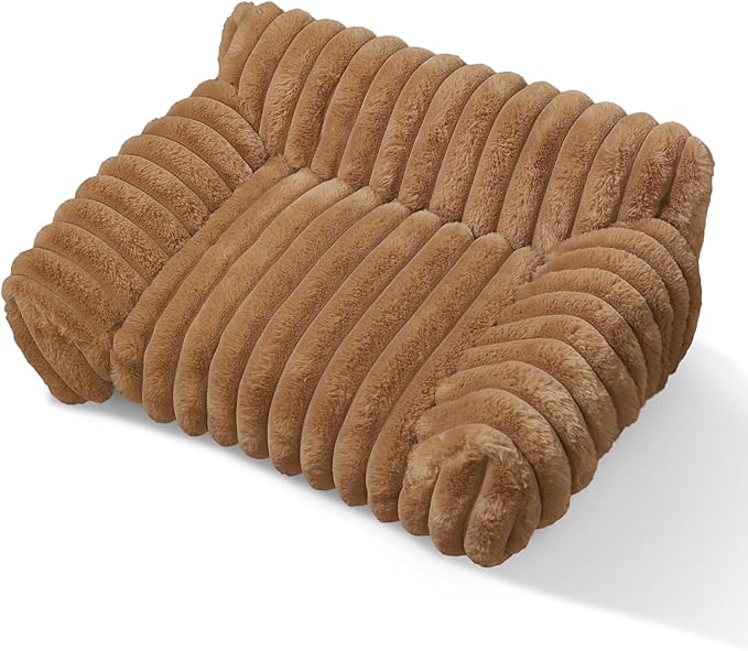Indoor Pet Sofa Bed | Cat Sofa Bed, Soft Square Pet Bed, Indoor Non-Slip Cat Bed, Comfortable Plush, Suitable for Small to Medium Cats and Dogs (Gray, M(23.62 * 17.71 * 9.84in))