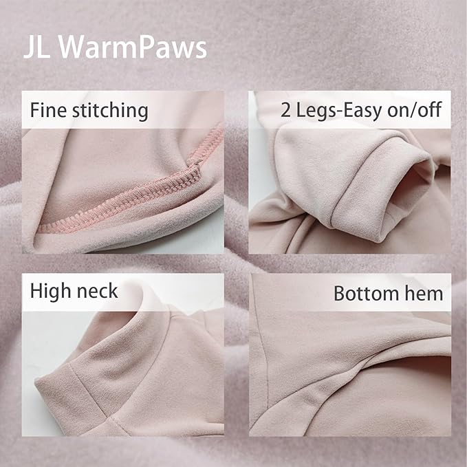 Sphynx Cat Sweater Hairless Cat Clothes Sweater Shirt Soft Warm Long Sleeves Pullover Pet Clothes Pajamas Dog Cloth for Small Dogs Jumpsuit Pet Sweaters (Pink, Large)
