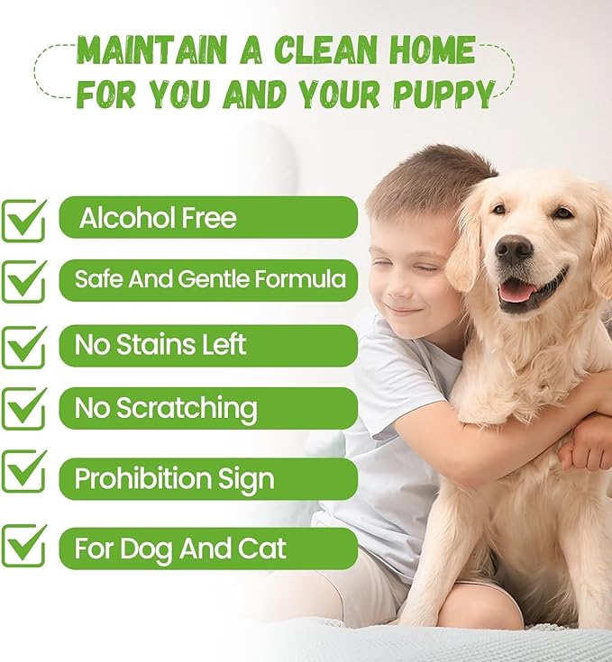 No Chew Spray for Dogs, Bitter Apple Spray for Dogs Cats Anti Chewing Licking from Furniture, Bandages, Dog Training & Behavior Aids Spray, Indoor & Outdoor Use, 200ML 2Pack