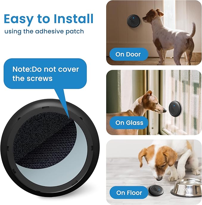 Dog Door Bell, Wireless Doggie Doorbell Operating at 1000 Feet with IP65 Waterproof Touch Button, 32 Melodies & 4 Notification Modes