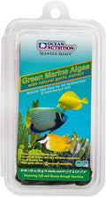 Ocean Nutrition Seaweed Select Green Marine Algae - Nutritious Fish Food for Herbivorous Marine Fish, Live Fish & Invertebrates - Natural Seaweed Sheets with Garlic Extract - 4 Sheets, 0.4 oz (12g)