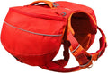 Ruffwear Palisades Dog Backpack, Multi-Day Pack with Removable Saddlebags, Breathable Adjustable Harness, Reflective Trim, Red Currant, X-Small